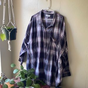 Old navy oversize boyfriend flannel